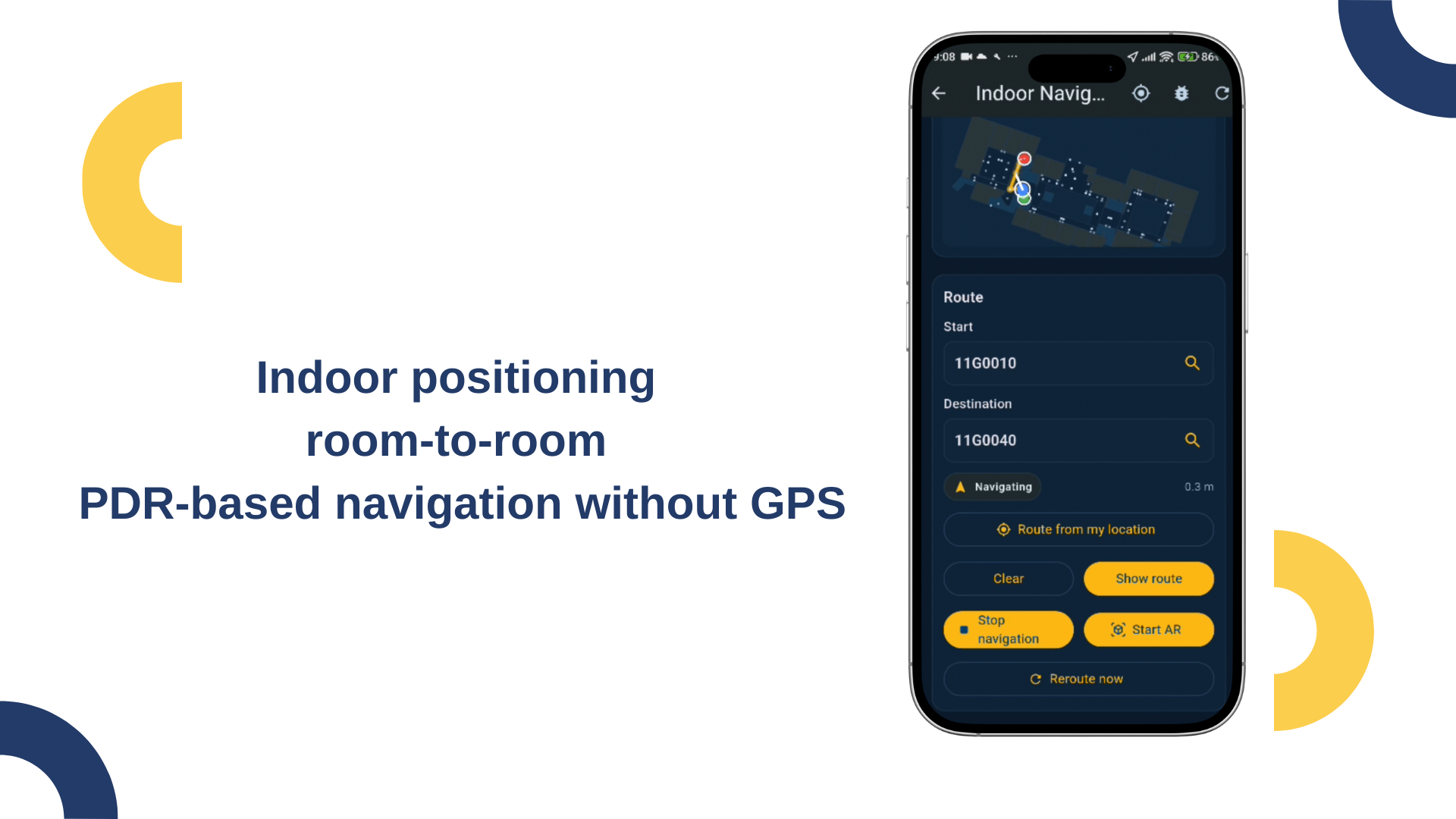 Indoor positioning video preview